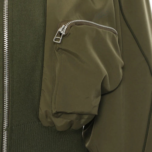 Load image into Gallery viewer, Loose Fit Army Green Big Pocket Casual Jacket New Lapel Long Sleeve Women Coat Fashion Tide Spring Autumn 2025 7AB1819
