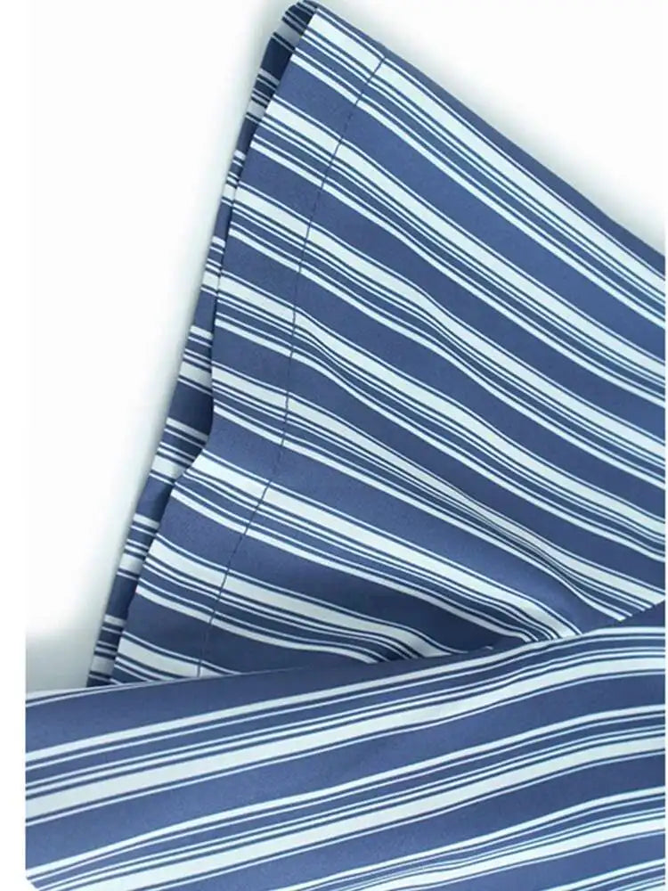 Women Blue Striped Spliced Pocket Big Size Casual Shirt Dress New Lapel Sleeve Fashion Tide Spring Summer 2025 1DH9810