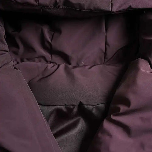 Load image into Gallery viewer, Wine Red Belted Big Size Warm Cotton-padded Coat Long Sleeve Women Parkas Fashion Tide New Autumn Winter 2025 2AA4243
