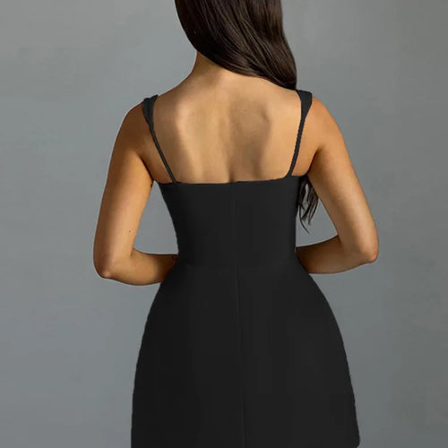 Load image into Gallery viewer, Women's Waist Wrap Tank Top Dress, Female Open Back, Sexy Mini Dress, Slim, Summer, New, Party Clothing, Fashion, 2024
