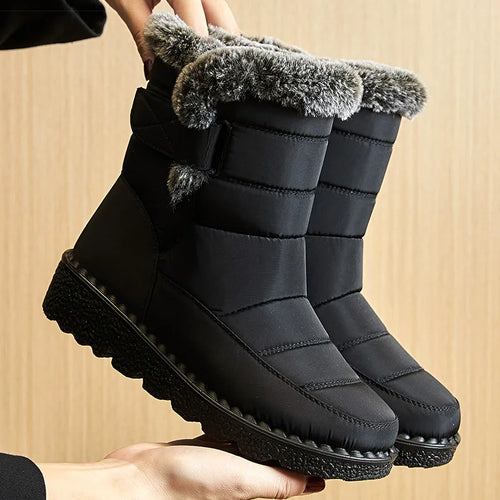 Load image into Gallery viewer, Women&#39;s Boots 2025 Trend Winter Shoes For Woman Winter Boots Ankle Low Heels Botas Mujer Waterproof Snow Boots With Fur Shoes
