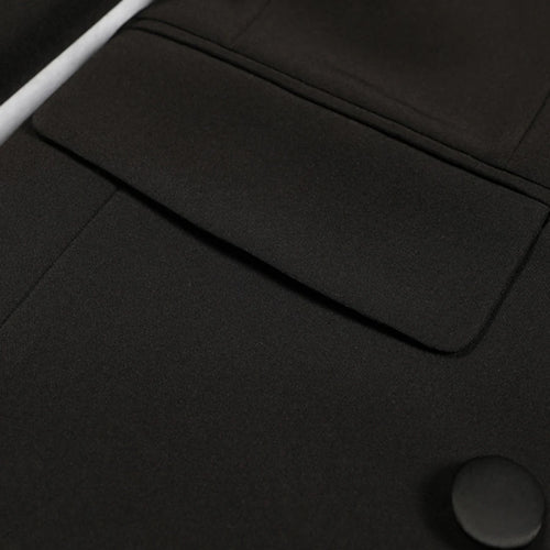 Load image into Gallery viewer, Solid Spliced Diamonds Blazers For Women Lapel Long Sleeve Tunic Patchwork Button Coats Female Fashion Style New
