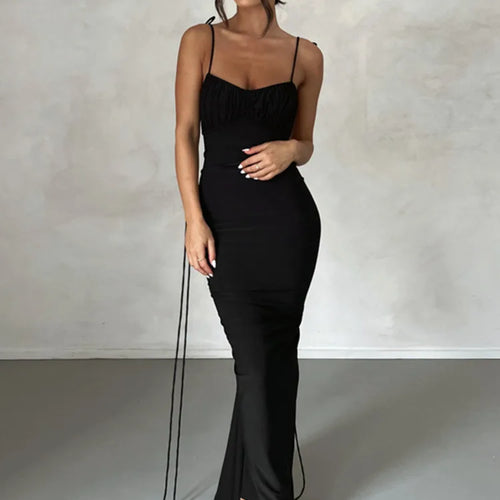 Load image into Gallery viewer, Elegant Sleeveless Summer 2024 New Women Fashion Strap Sexy Open Back Slim Wrap Hip Dress Slim Fit Party Evening Dress
