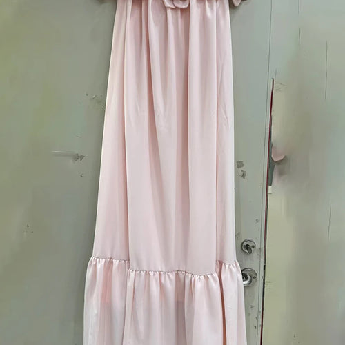 Load image into Gallery viewer, Solid Spliced Appliques Slimming Dresses For Women Slash Neck Sleeveless High Waist Temperament Dress Female New
