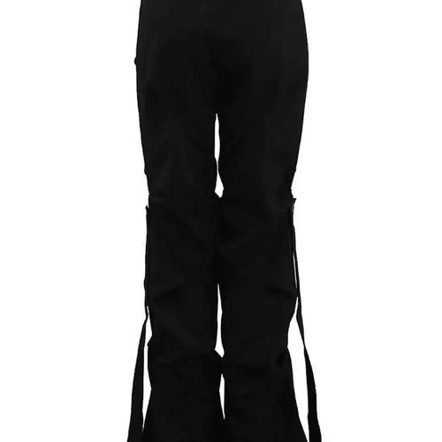 Load image into Gallery viewer, High Elastic Waist Gray Pleated Irregular Long Cargo Pants New Trousers Women Fashion Tide Spring Autumn 2025 CPG1628
