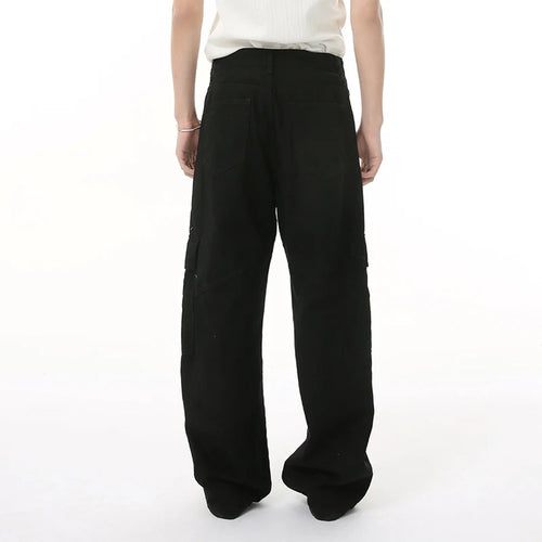 Load image into Gallery viewer, Men's Jeasn New Summer American Style Solid Color Loose Trendy Washed Hansome Male Denim Pants 2025 High Street 9W1688
