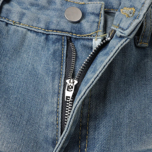 Load image into Gallery viewer, High Waist Blue Denim Vintage Pocket Casual Wide Leg Jeans New Women Trousers Fashion Tide Spring Autumn 2025 CPG3090
