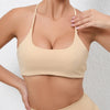 beige cross bra