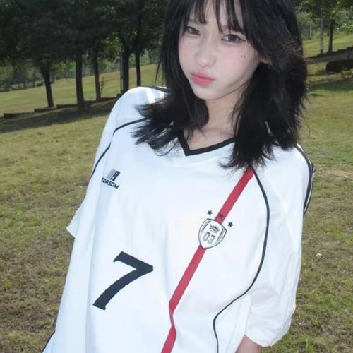 Load image into Gallery viewer, Y2k Aesthetic Gothic Letter Printing Casual T-shirt Hiphop Patchwork Streetwear Grunge Tops Harajuku Men and Women Loose Tshirts
