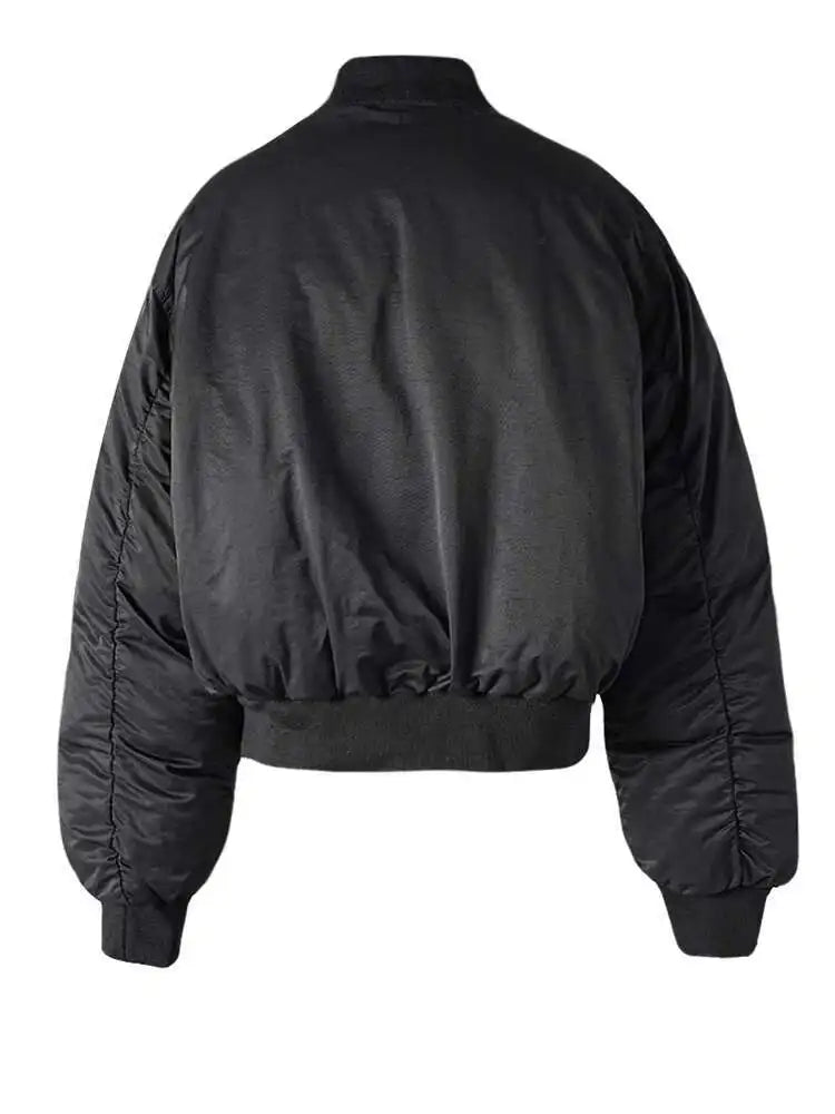 Army Green Thick Warm Big Size Cotton-padded Coat Long Sleeve Women Parkas Fashion Tide New Autumn Winter 2025 CPG2505