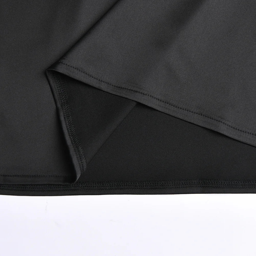 Satin Sexy Backless Mini Dress Women Robe Fashion Strapless Sleeveless Bodycon Night Club Party Short Dresses Vestido