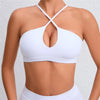 hollow bra white