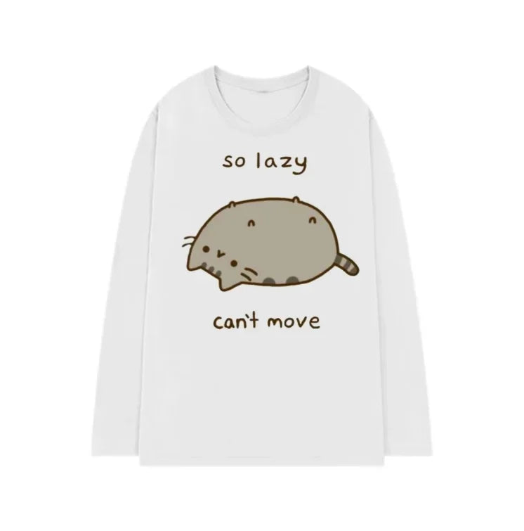 Japanese Fairy Loose Long Sleeve T-shirt 2025 Casual Y2k Aesthetic Kawaii Cartoon Tops Women Autumn Sweet Harajuku Grunge Tees