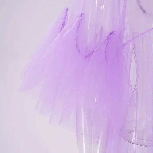 Load image into Gallery viewer, Women Black Ruffles Long Big Size Dress New Round Neck Three-quarter Sleeve Loose Fit Fashion Spring Summer 2025 JR77101
