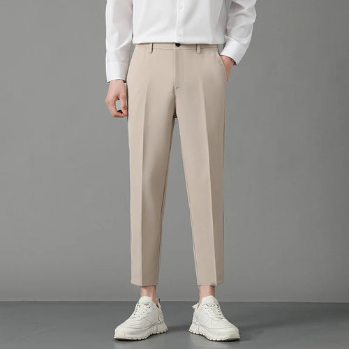 Load image into Gallery viewer, Autumn Korean Style Men&#39;s Suit Pants Slim Center Line Casual Menwear Straight-leg Male Loose Bottom Simple New 2024 9C6764
