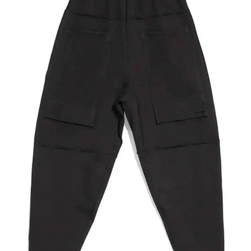 Load image into Gallery viewer, High Elastic Waist Black Big Pocket Long Casual Harem Pants New Trousers Women Fashion Tide Spring Autumn 2025 1DH5065
