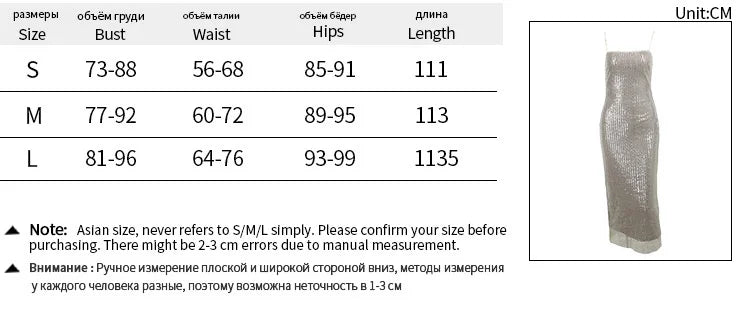 Spaghetti Strap Sparkle Maxi Dress Women Glitter Elegant Split Sleeveless Long Dress Fashion Sexy Party Club Dress