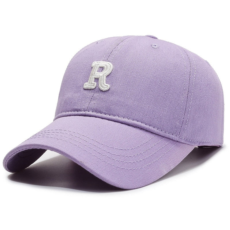 Fashion Kpop Women's Baseball Cap Cotton Letter Breathable Snapback Dad Hat Outdoor Casual Sun Golf Cap Female