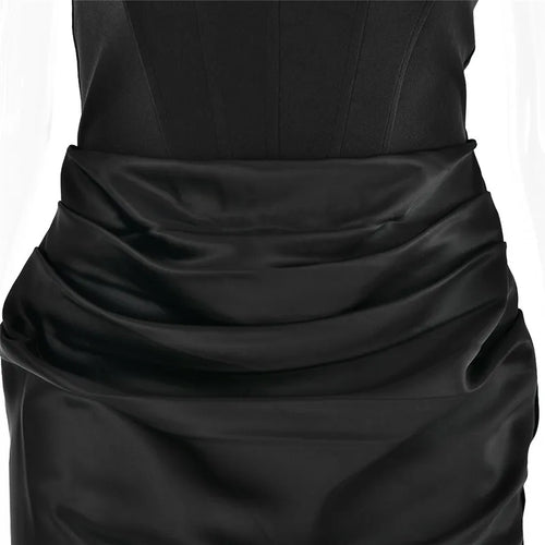 Load image into Gallery viewer, Elegant Strapless Bodycon Sexy Maxi Dress Women Black Fashion Off-shoulder Sleeveless Backless Club Party Long Dress
