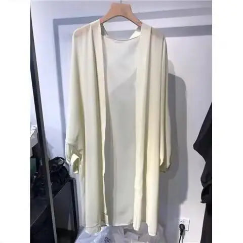 Load image into Gallery viewer, Summer White Sun Protection Clothing Women Long Cardigan Female Loose Cardigans Ladies Shawl Women Chiffon Thin Coat
