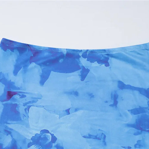 Load image into Gallery viewer, Strapless Print Sexy Two Piece Sets Women Spaghetti Strap Crop Tops And Maxi Skirt Female Elegant Printed 2 Piece Sets
