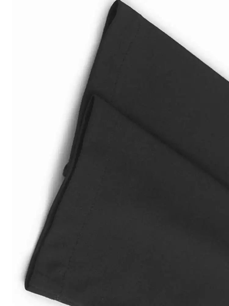 Women Black Ruffles Spliced Big Size Elegant Dress New Round Neck Long Sleeve Fashion Tide Spring Autumn 2025  1DH9813