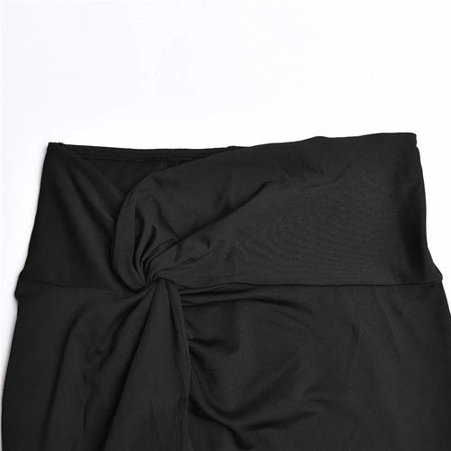 Load image into Gallery viewer, Elegant Strapless Sexy Two Piece Set Women Sleeveless Crop Top And High Split Skirt Matching Sets Party Dress Sets
