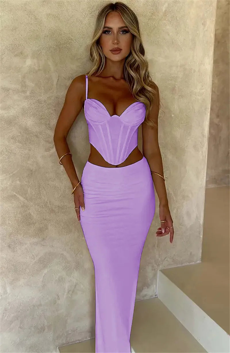 Thickened Fabric Sexy Maxi Skirt Women 2023 Autumn Winter New Solid High Waist Skinny Club Party Long Skirt Elegant