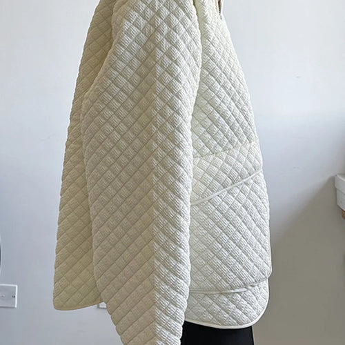 Load image into Gallery viewer, Beige Pocket Warm Big Size Cotton-padded Coat Long Sleeve Fit Women Parkas Fashion Tide New Autumn Winter 2025 1DH1754
