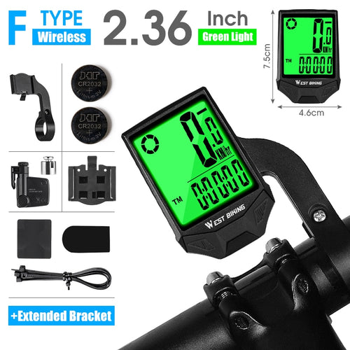 Load image into Gallery viewer, 2.8&quot; Large Screen Bicycle Computer Waterproof Wireless Wired Bike Computer Speedometer Odometer Cycling Stopwatch
