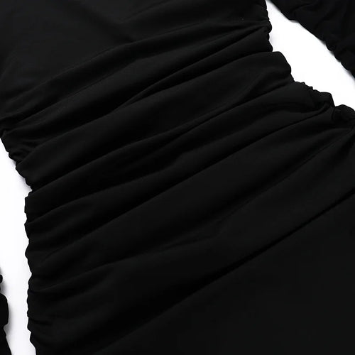 Load image into Gallery viewer, Black Sexy Maxi Dress Women Autumn New Sheer Mesh Long Sleeve Slim Fit Dress Ladies Elegant Bodycon Dresses Clubwear
