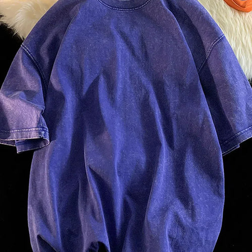 Load image into Gallery viewer, 100% Combed Cotton T-shirt Acid Washed T Shirt For Men Unisex Vintage T-shirt Y2k Casual Top Tee Men's Clothing
