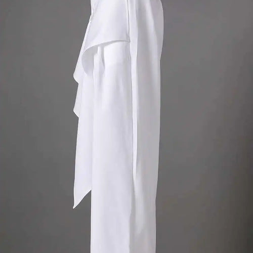 Load image into Gallery viewer, High Elastic Waist Black Irregular Spliced Long Wide Leg Pants New Trousers Women Fashion Tide Spring Autumn 2025 CPG2809
