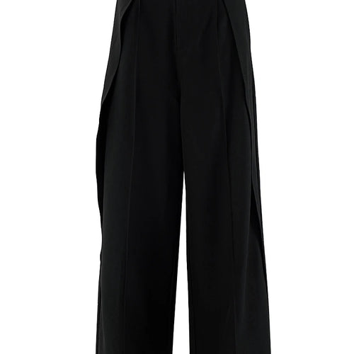 Load image into Gallery viewer, High Waist Brown Pleated Shaped Long Wide Leg Elegant Pants New Trousers Women Fashion Tide Spring Autumn 2025 CPG2118
