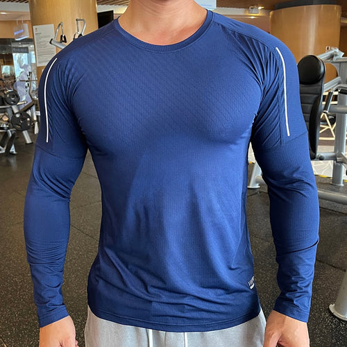 Load image into Gallery viewer, Men Compression Sport Shirts Fitness Elasticity Sweatshirt Breathable Training Sportswear Quick Dry Training Tops Muscle Tees
