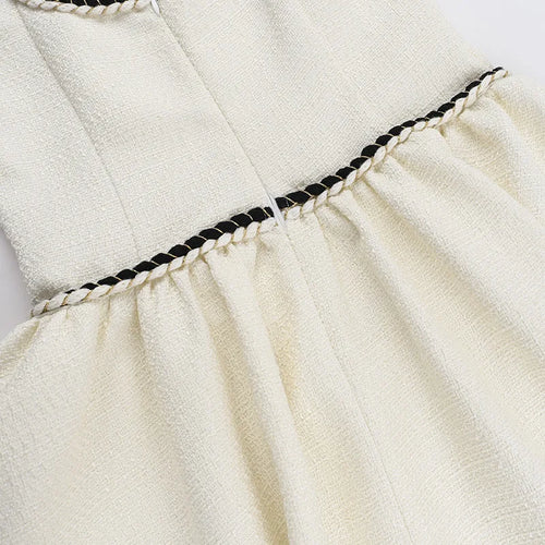 Load image into Gallery viewer, Sleeveless A-line Sexy Mini Dress For Women White Spaghetti Strap Sleeveless Backless Pleated Club Party Dress Clubwear
