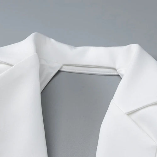 Load image into Gallery viewer, Autumn Long Sleeve Blazer Women Fashion Notched Collar Backless Pocket Suit Jacket Ladies Winter Elegant Blazers
