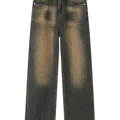 Load image into Gallery viewer, High Waist Black Burr Pockets Vintage Casual Wide Leg Jeans New Women Trousers Fashion Tide Spring Autumn 2025 9A8628
