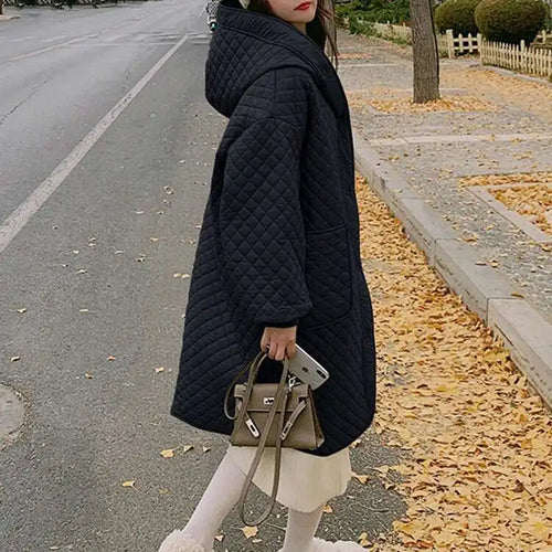 Load image into Gallery viewer, Army Green Big Size Keep Warm Hooded Cotton-padded Coat Long Sleeve Women Parkas Fashion New Autumn Winter 2025 1DH8601
