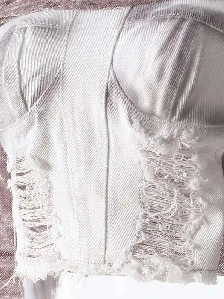 Velvet Denim T-shirt Half-body Skirt Two Pieces Suit New Slash Neck Long Sleeve Women Fashion Spring Autumn 2025 7AB6039