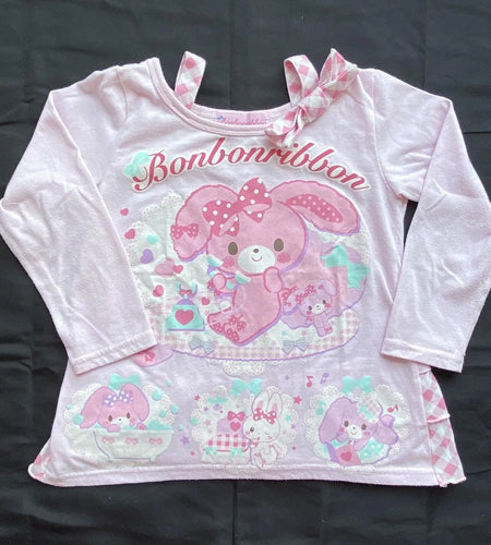 Japanese Y2k T Shirts Women Clothing Fake Two Long Sleeve Tees Fashion Anime Print Camisetas Crop Tops Tunic Casual Cute T-shirt