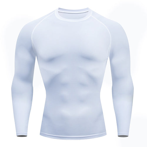 Load image into Gallery viewer, Mens Sport Compression Shirt Gym Tight Sweatshirt Running Top for Fitness T-shirt Bodybuilding Clothes Jogging Rashguard Dry Fit
