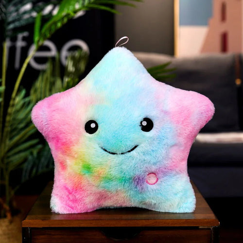 Load image into Gallery viewer, About 20CM Creative Luminous Star Plush Toys Lovely Glowing Colorful Stars Plushie Doll Led Light Toys for Children Girlfriend
