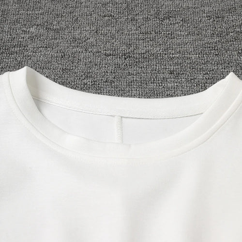 Load image into Gallery viewer, Women Black White Brief Big Size Casual Mini Dress New Round Neck Short Sleeve Fashion Tide Spring Summer 2025 1DH5840
