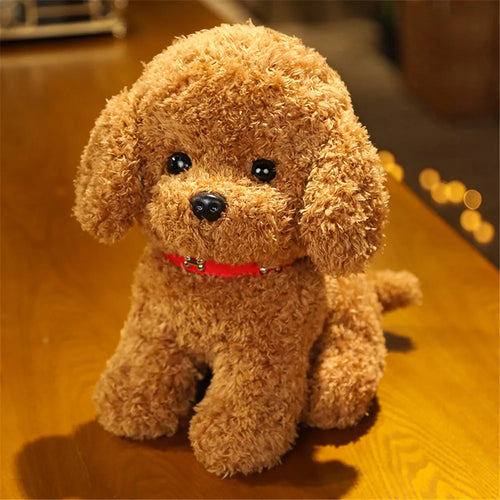 Load image into Gallery viewer, 22/28cm Creative Realistic Teddy Dog Lucky Simulation Dog Poodle Plush Toys Handmade Realistic Figure Toy Plush Stuffed Animals
