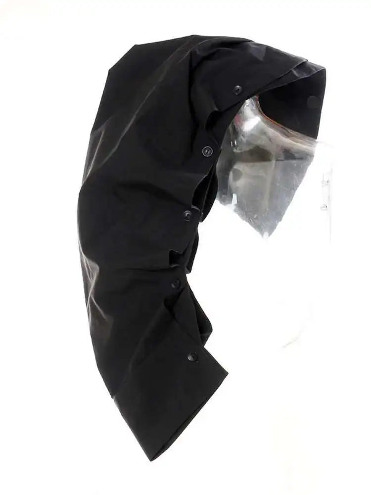 Women Blue Denim Button Many Ways Wear Dress New Round Neck Long Sleeve Loose Fit Fashion Tide Spring Autumn 2025 17A8518