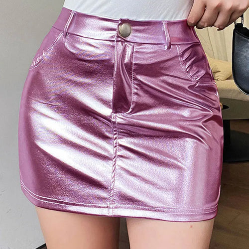 Load image into Gallery viewer, Women&#39;s High Waist Slim Fit Half Skirt Trendy Casual Versatile Fashion Coated Short Skirt for Stylish Body Coverage
