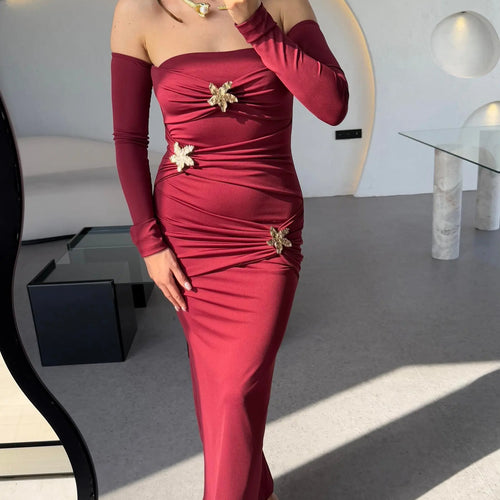 Load image into Gallery viewer, Elegant Strapless Bodycon Party Club Evening Dress Women Sexy Sleeveless Backless Summer New 2025 Slim Female Vestido
