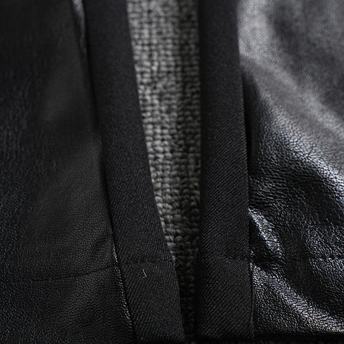 Load image into Gallery viewer, High Waist Black Brief Pocket Pu Leather Long Wide Leg Pants New Trousers Women Fashion Tide Spring Autumn 2025 CPG2581
