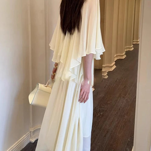 Load image into Gallery viewer, Spliced Diamonds Loose Dresses For Women O Neck Short Sleeve High Waist Temperament Dress Female Fashion Style New
